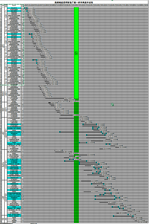 13层商业住宅楼工程进度计划(2009-2012)